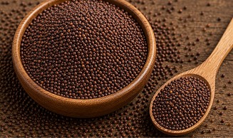 Brown mustard seeds